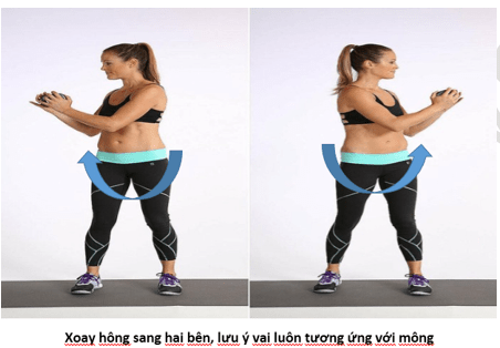 xoay hông hai bên 